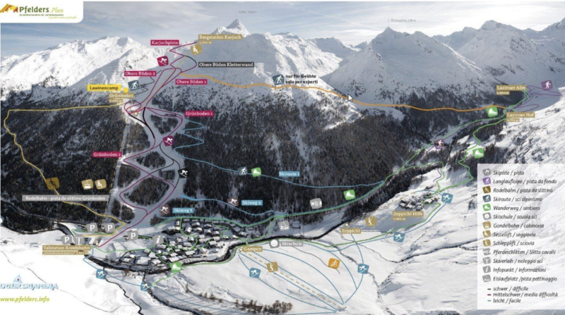 Grafika Skipass i teren narciarski